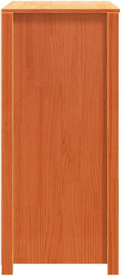 Chest of Drawers of Solid Wood Coffee 100x40x90cm