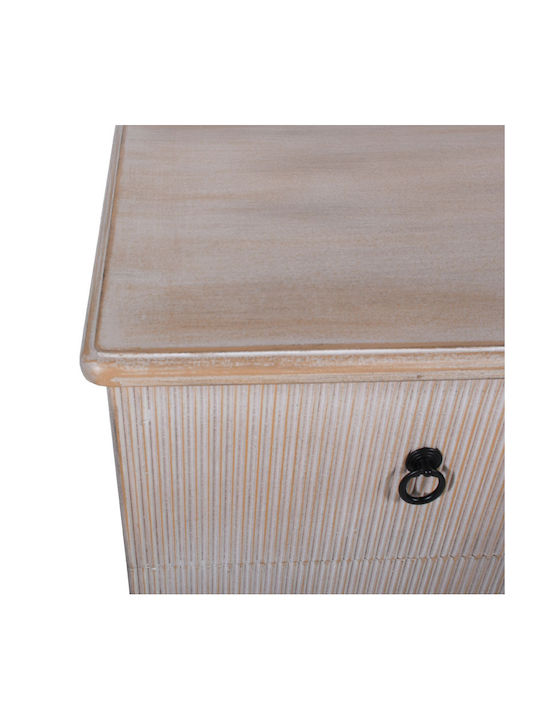 Wooden Chest of Drawers with 6 Drawers Natural Antique 85x38x79cm