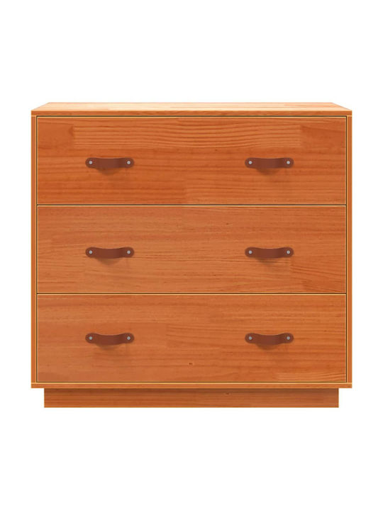 Comoda pentru Dormitor din Lemn Masiv Maro 80x40x75buc