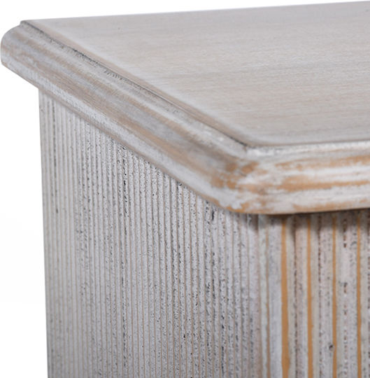 Wooden Chest of Drawers with 6 Drawers Natural Antique 85x38x79cm