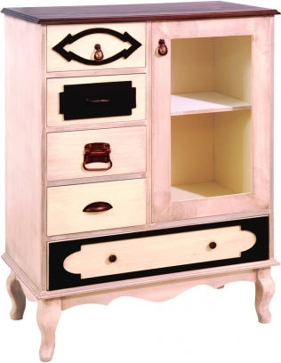 Comoda pentru Dormitor din Lemn Masiv TGR-E-01 cu 5 sertare Roz 79x45x105buc Comoda pentru Dormitor din Lemn Masiv TGR-E-01 cu 5 sertare Roz 79x45x105buc