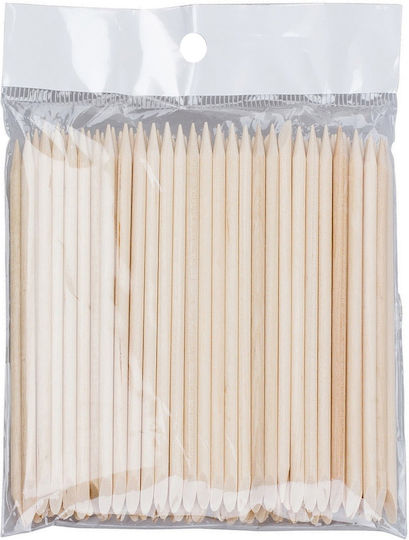 Eurostil Wooden Cuticle Pusher for Cuticles 100pcs 12mm Pollié