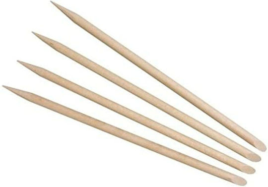 Eurostil Wooden Cuticle Pusher for Cuticles 100pcs 12mm Pollié