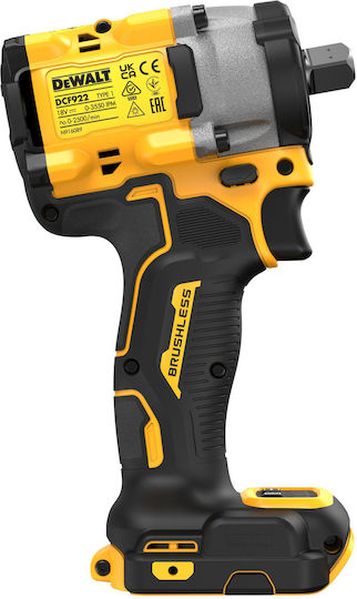 Dewalt Brushless Impact Wrench Battery 18V 2x5Ah with Socket 1/2"