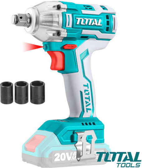 Total Impact Wrench Battery 20V Solo with Socket 1/2"