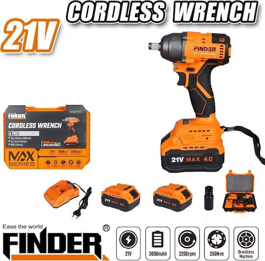 Finder 198339 Ударен гайковерт 2x3Ах