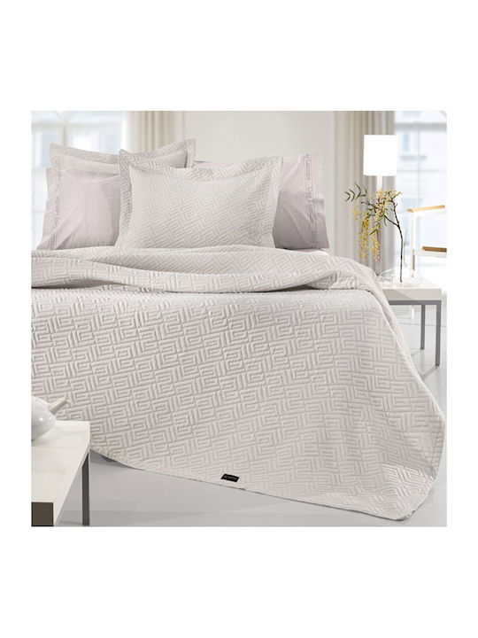 Guy Laroche Pique Double Blanket 245x260cm Natural
