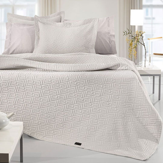 Guy Laroche Pique Double Blanket 245x260cm Natural