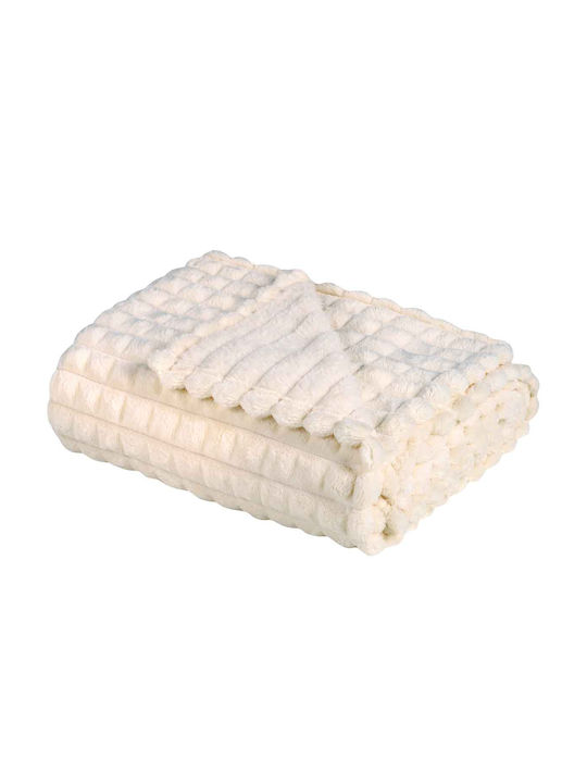 Das Home 1356 Fleece Blanket Super King 220x240cm Ivory
