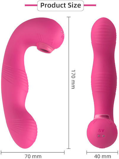 La Lolita Amsterdam Blurry Rose Δονητής G-Spot 17cm Φούξια