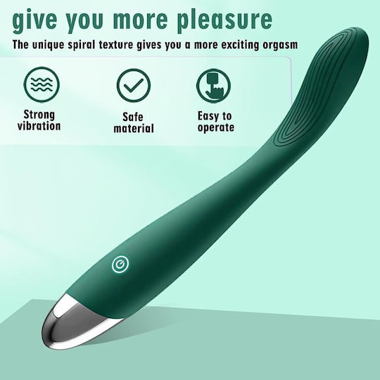 SMD G-Hook Bendable με 10 Vibration Modes Δονητής G-Spot 20cm Πράσινος