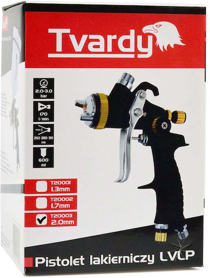 Tvardy Luft-Spritzpistole LVLP Schwimmender Becher 2mm