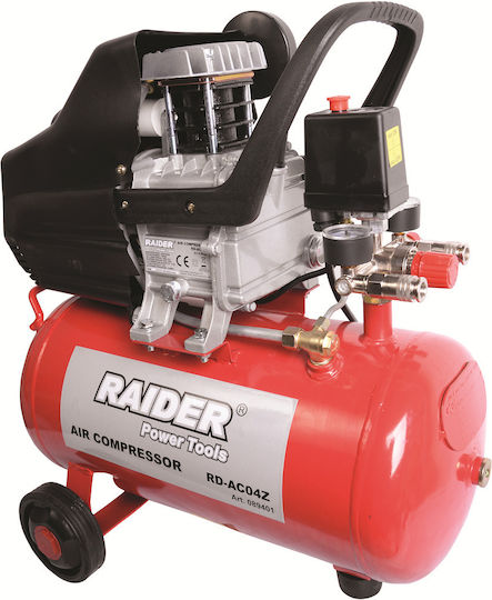 Raider RD-AC04Z Single-Phase Air Compressor with Power 2hp and Air Chamber 24lt