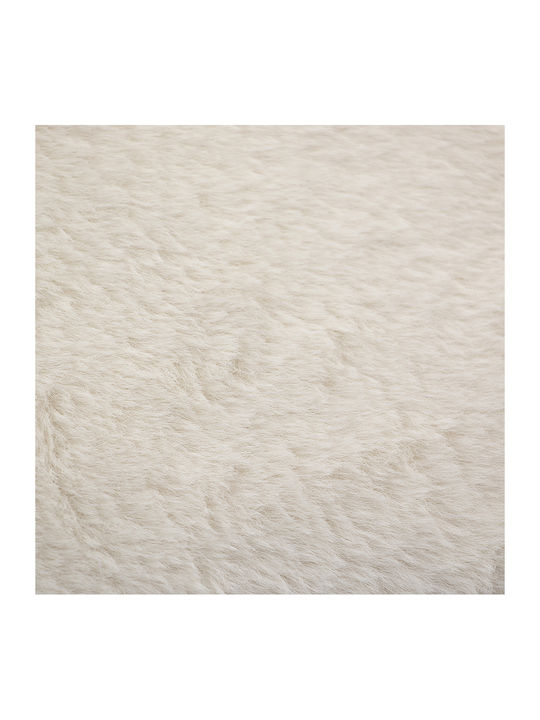 Lino Home Hare Pelzige Decke Doppel 200x220cm Ecru