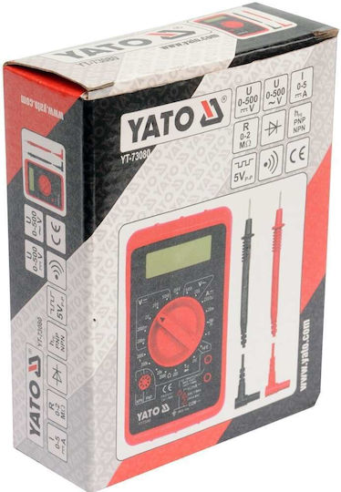 Yato YT-73080 Digital Multimeter with Buzzer with AC / DC / Resistance / Capacitance / Temperature Measurement