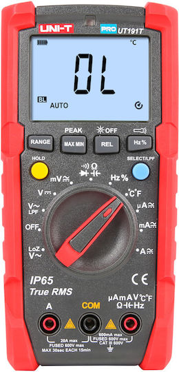 Uni-T Digitales Multimeter Wahre Effektivwert mit AC / DC / Widerstand / Kapazität / Temperaturmessung UT191T