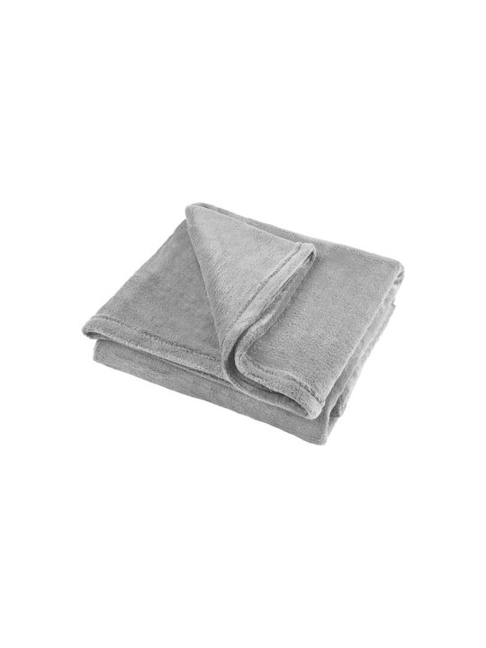 Teesa Κουβέρτα Fleece Μονή 150x200εκ. Grey