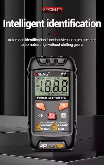 Aneng Aneng Ψηφιακό Πολύμετρο True RMS με Μέτρηση AC / DC / Αντίστασης