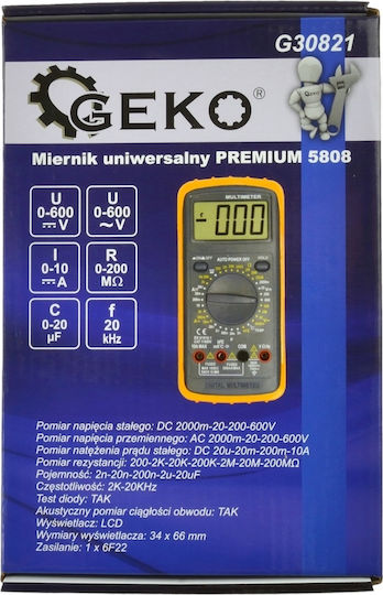 Geko Digitales Multimeter mit AC Messung G30821