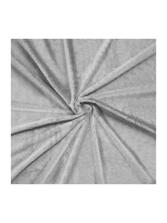 Teesa Κουβέρτα Fleece Διπλή 200x220εκ. Gray