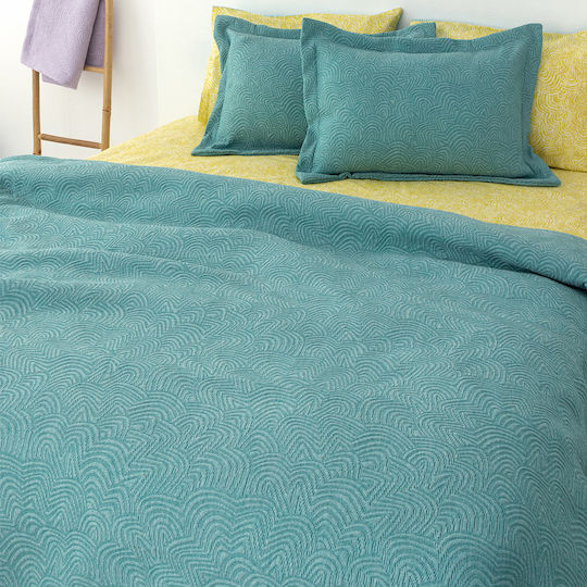 Palamaiki Adel Pique Blanket Double 230x260cm Petrol