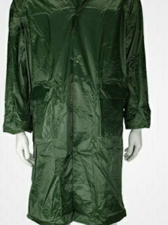 Galaxy Waterproof Work Poncho PVC with Hood Green