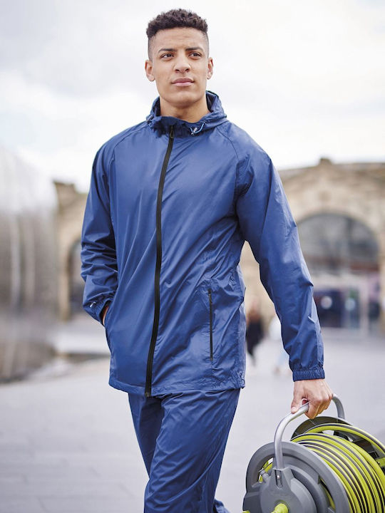 Regatta Pack Away Professional TRW348 Waterproof and Windproof Trousers Work Navy Blue