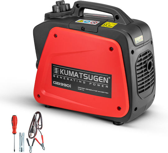Kumatsugen GB990i Αθόρυβη Γεννήτρια Βαλιτσάκι Inverter Βενζίνης Τετράχρονη με Χειροκίνητη Μίζα και Μέγιστη Ισχύ 0.8kVA