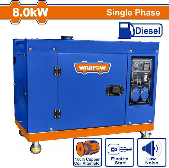 Wadfow Generatoare silențioase Generator Petrol cu Autostart și Putere Maximă 9.4kVA