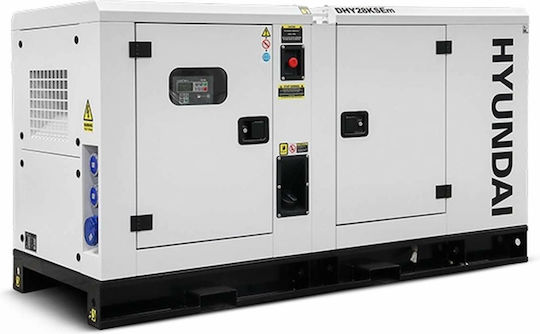 Hyundai DHY45KSE Трофазен Тиха Генератор Дизел с Миза и Максимална Мощност 35kVA