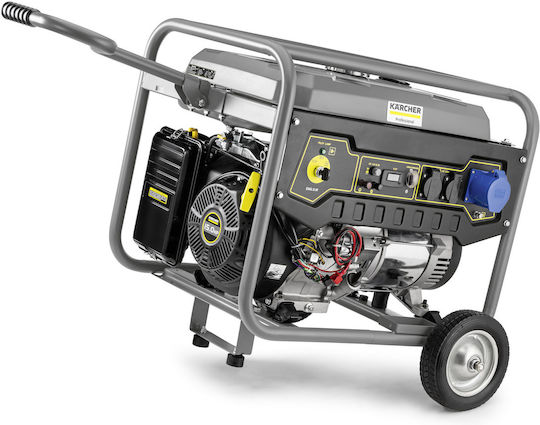 Karcher PGG 6/1 Generators Benzin mit Kickstart, Rädern und maximaler Leistung 6.3kVA