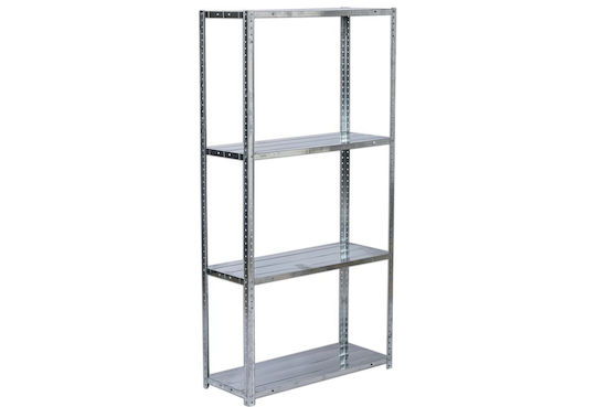 Unimac Dexion Galvanized Rack 75x30x150cm with 4 Shelves Total Load Capacity 50kg
