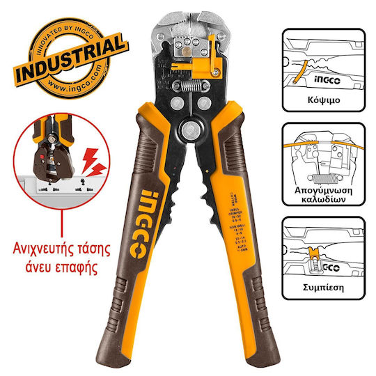 Ingco Automatic Cable Stripper with Cutter and 210mm Length