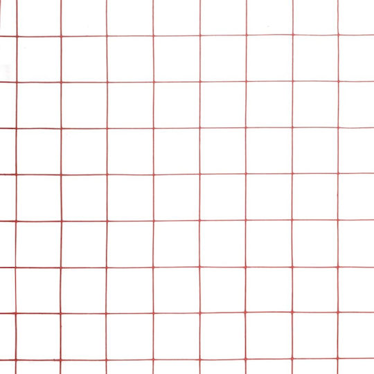 vidaXL Συρματόπλεγμα με Επικάλυψη PVC Κόκκινο 0.5x10m
