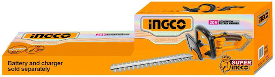 Ingco Hedge trimmer Solo Hedge Trimmer Battery 20V with Blade 45cm CHTLI20018