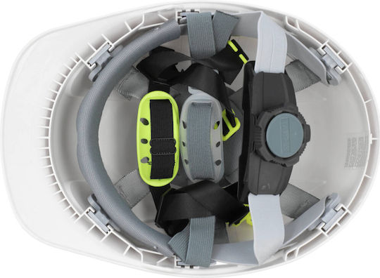 Yato YT-73972 Κράνος Baustelle mit Ohrstöpseln Weiß