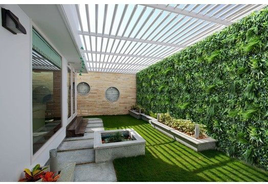 Gardin Panou artificial de frunziș 1x1m