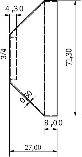 Viospiral Розетка Inox 41-2040 Елемент от ВиК Инсталации
