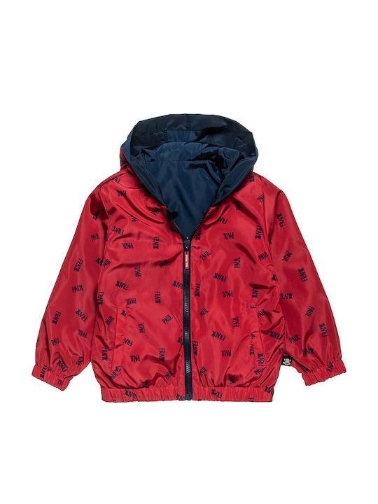 Kids' Casual Jacket Double Sided with Hood Navy Blue