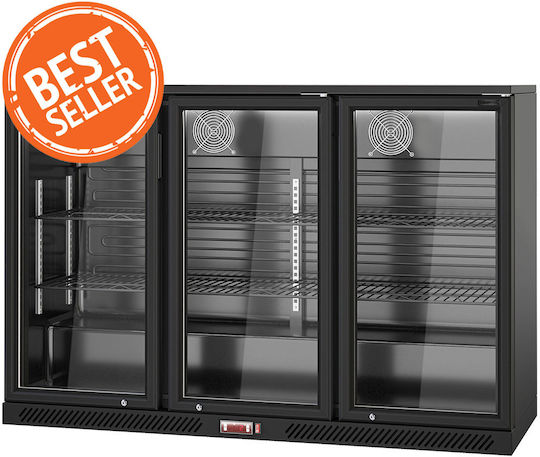 Lappas Kühlschrank Rückwandbar 330Es mit drei Türen H83.5xB133.5xT50.5cm