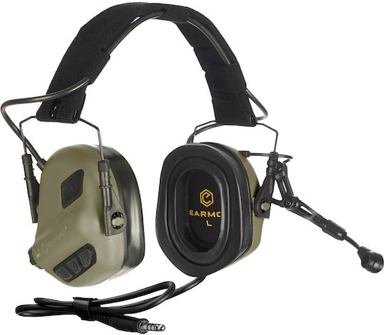 Earmor M32 Electronic Earmuffs with Band Foliage Green