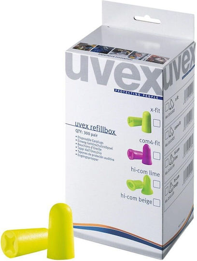 Uvex X-fit Cordless Ear Protection Refill Box Uvex Dispenser 300 Pairs Snr 37 Db
