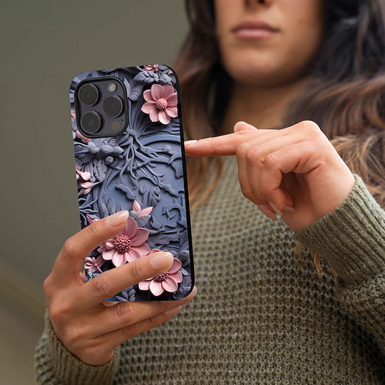 Sonique 3D-Blumenserie Hülle für Samsung Galaxy Z Flip 6 Pink 02