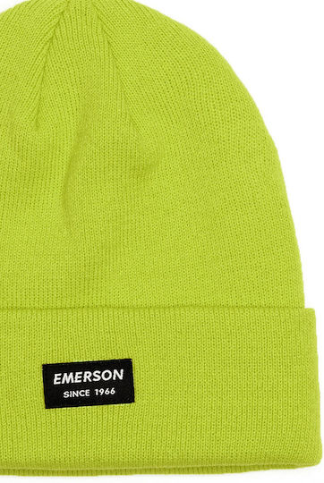 Beanie Unisex Σκούφος Πλεκτός Lime Yellow