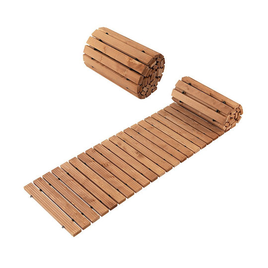 Costway Wood Pathway for Garden Flooring 245x43cm