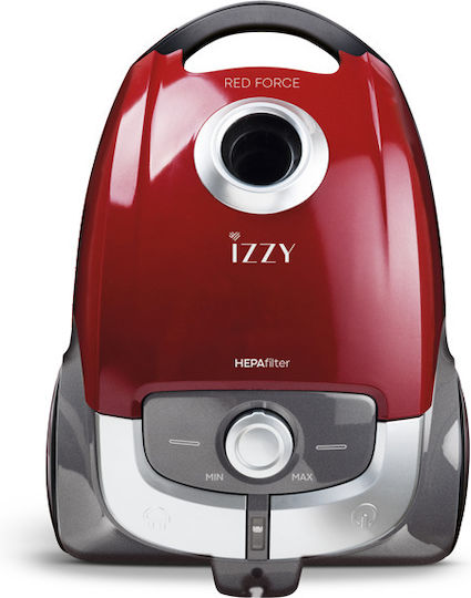 Izzy AC1108 Vacuum Cleaner 700W Bagged 4lt Red