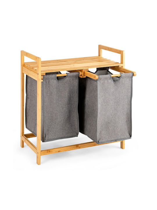 Costway Καλάθι Απλύτων Bamboo Λευκό