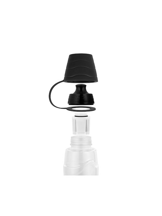 Teesa Wasserflasche mit Filter 550ml Schwarz
