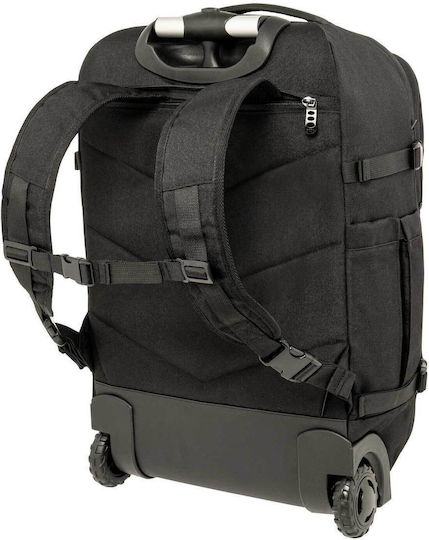 Polo Jet Σακ Βουαγιάζ 50lt Μαύρο με Ρόδες Υφασμάτινο Μ34xΠ45xΥ54εκ.