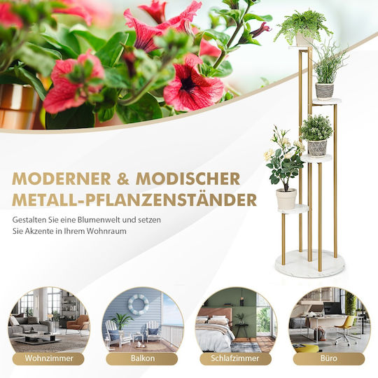 Costway Pot Stand Metal 40cmx40cmx122.5cmcm.